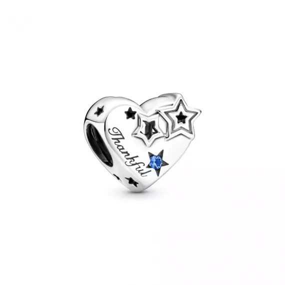 Pandora  - Hálás szív és csillagok charm - 799527C01