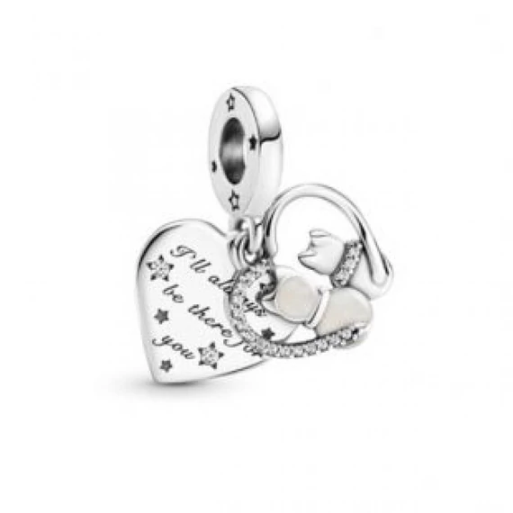 Pandora  - Macskák és szívek függő charm - 799546C01