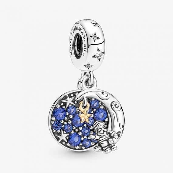 Pandora  - Télapó a holdon függő ezüst charm - 769648C01