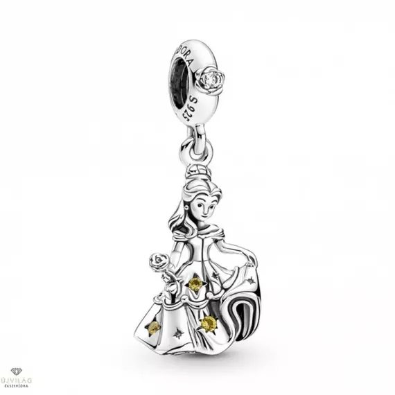 Pandora  - Disney Szépség és a szörnyeteg Belle függő ezüst charm - 790014C01