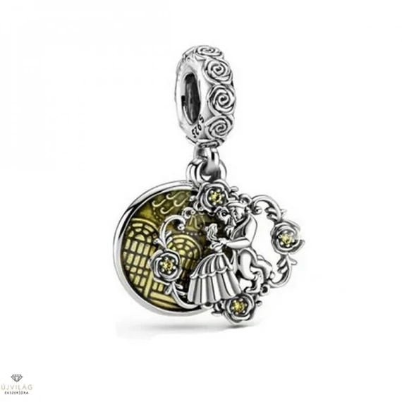 Pandora  - Disney Szépség és a szörnyeteg táncoló függő charm - 799014C01