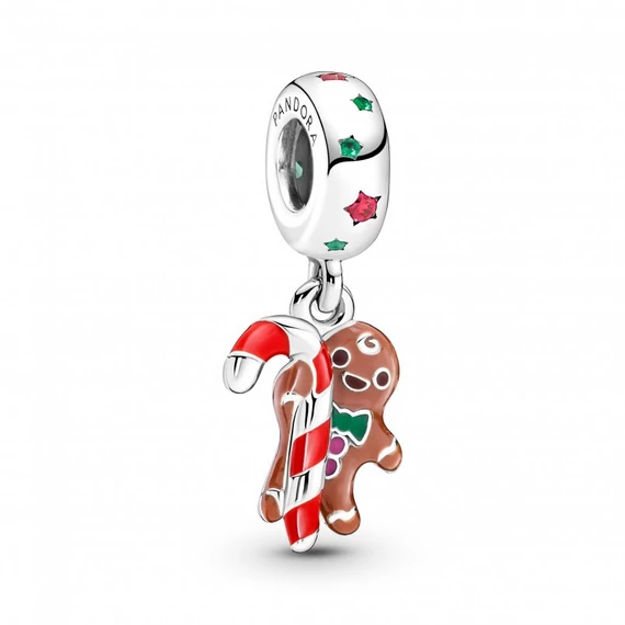 Pandora  - Mézeskalács emberke függő ezüst charm - 799637C01