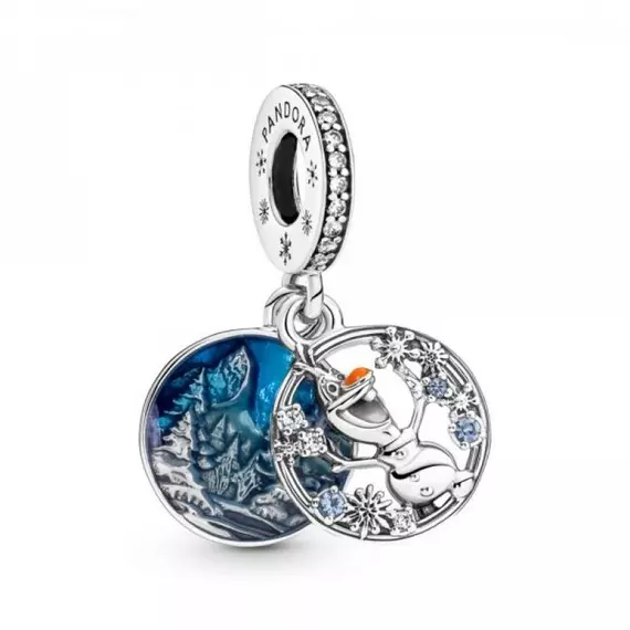 Pandora  - Disney Jégvarázs Olaf függő ezüst charm - 799638C01