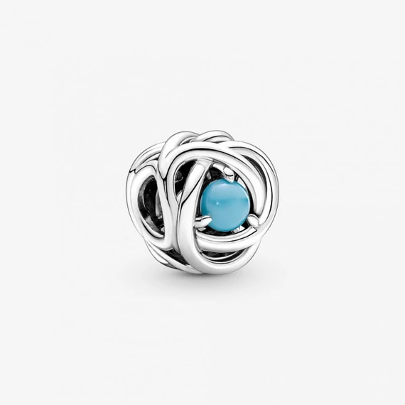 Pandora  - PANDORA TÜRKIZKÉK ÖRÖKKÉVALÓSÁG KÖR DECEMBER CHARM  - 790064C02