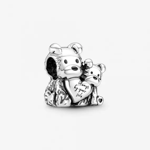 Pandora  - Kutya mama és kis kölyke szeretet charm - 790791C01