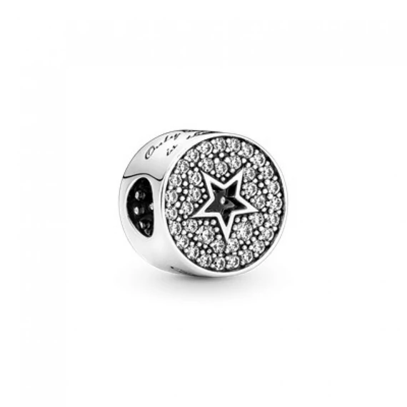 Pandora  - Pavé és csillag gratuláció charm - 790793C01