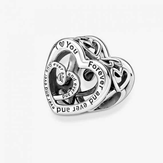Pandora  - Összefonódó végtelen szívek charm - 790800C00