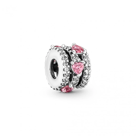 Pandora  - Szikrázó tripla glória szív charm - 791161C01