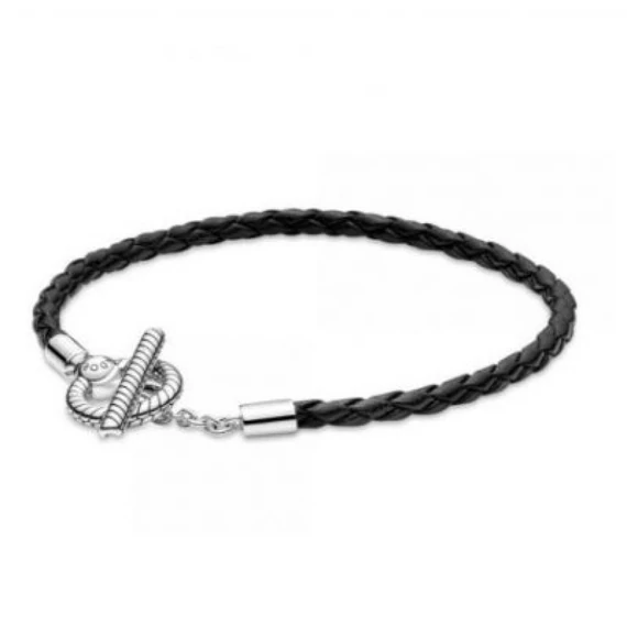 Pandora  - Moments T-kapcsos fonottbőr karkötő - 591675C01-S1