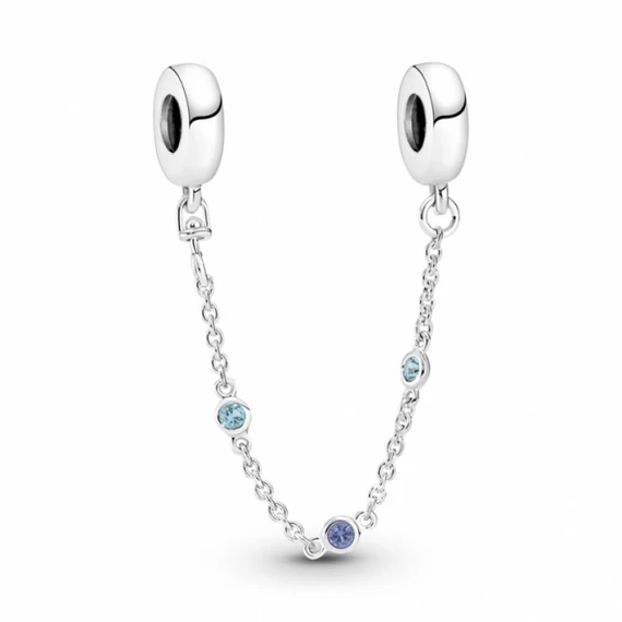 Pandora  - TRIPLA KÉK KÖVES BIZTONSÁGI LÁNC - 791688C01-05