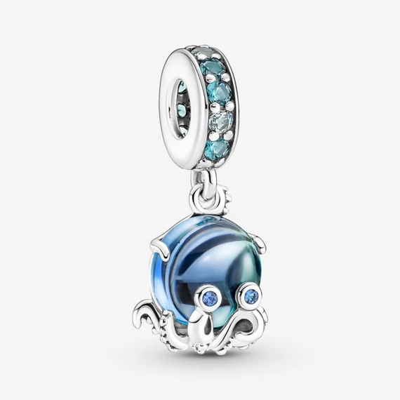 Pandora  - Muranói üveg bájos polip függő charm - 791694C01