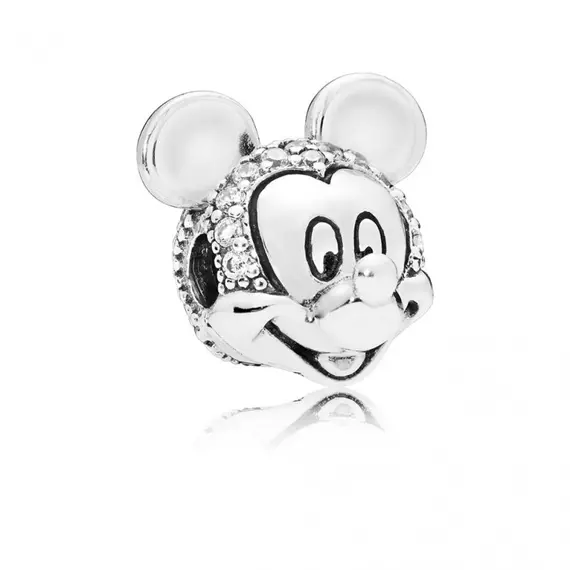 Pandora  - Pandora ékszer Disney Csillámló Mickey portré klip - 797495CZ