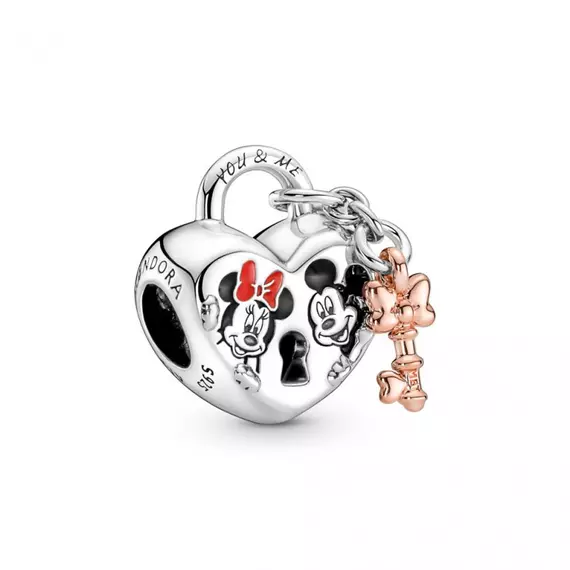 Pandora  - Disney Mickey és Minnie egér lakat charm - 780109C01