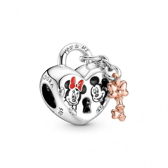 Pandora  - Disney Mickey és Minnie egér lakat charm - 780109C01