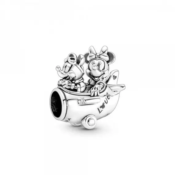 Pandora  - Disney Mickey és Minnie repülőben ezüst charm - 790108C00