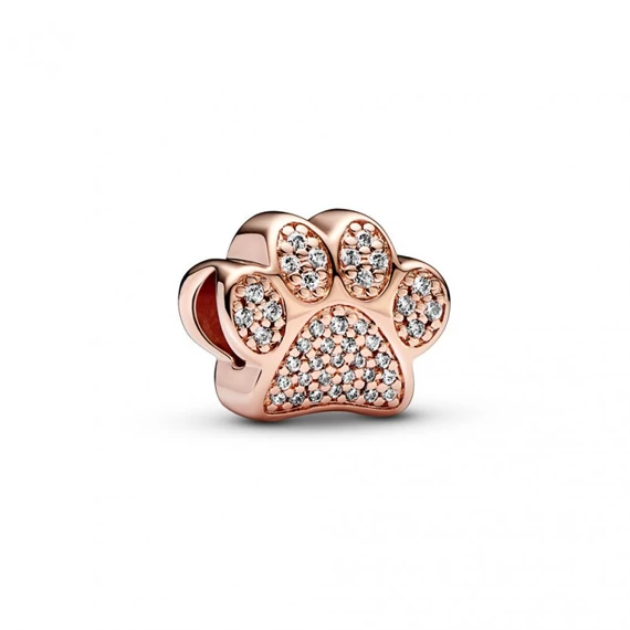 Pandora  - Szikrázó tappancs rozé charm - 781714C01