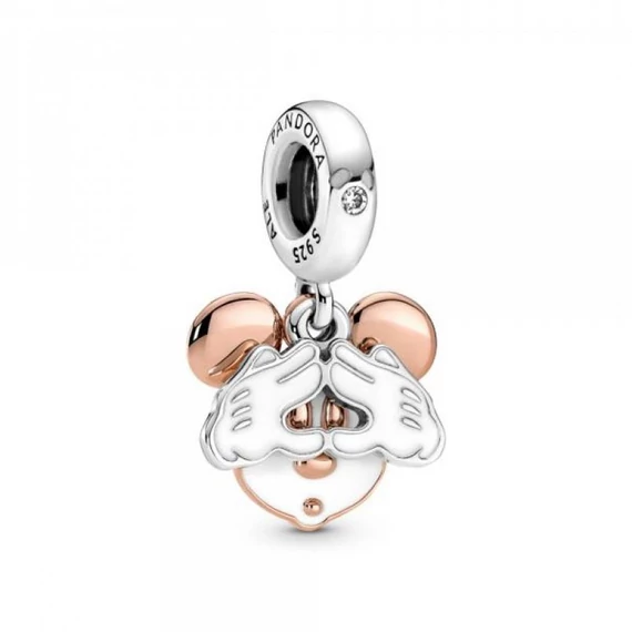 Pandora  - Disney Mickey egér kéttónusú dupla függő charm - 780112C01