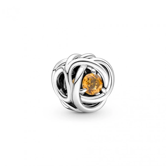 Pandora  - Mézszínű örökkévalóság kör charm - 790065C04