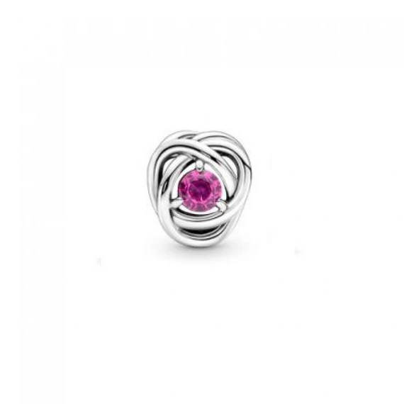 Pandora  - Rózsaszín örökkévalóság kör charm - 790065C05