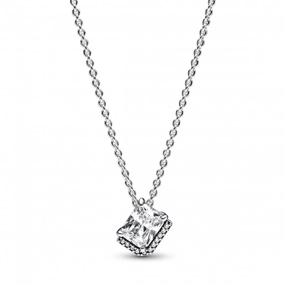 Pandora  - Négyszögletes szikrázó glória collier nyaklánc - 392388C01-45
