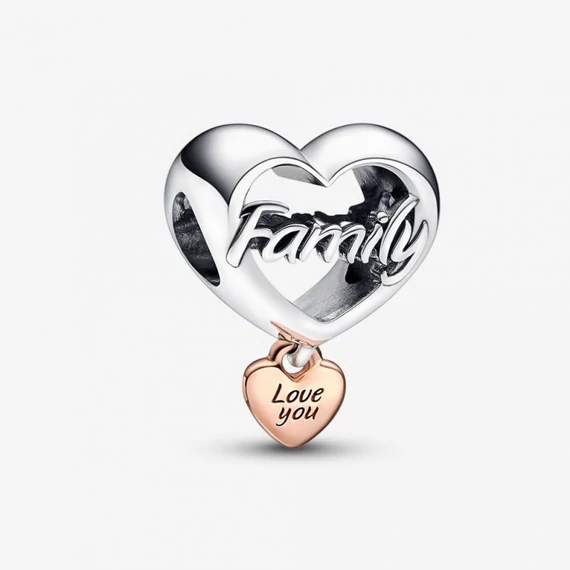 Pandora  - Szeretlek család szív charm - 782326C00