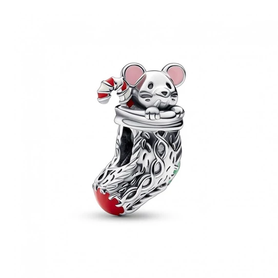Pandora  - Ünnepi egér és harisnya charm - 792366C01