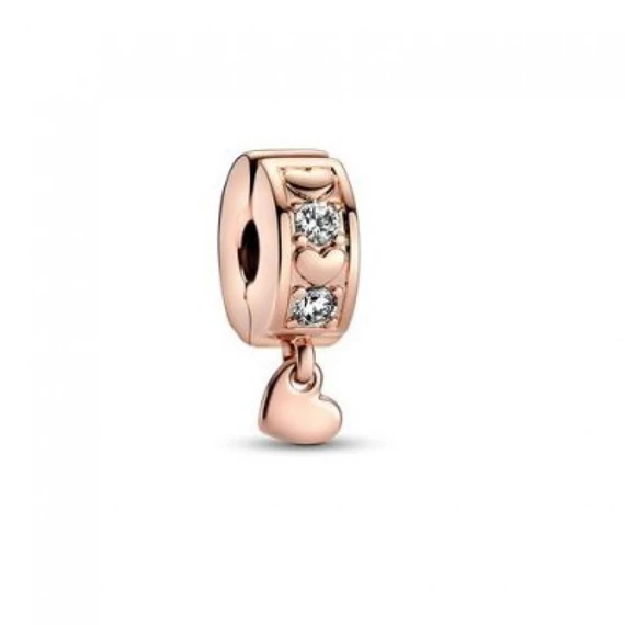 Pandora  - Végtelen szívek szikrázó függő klip charm - 782253C01