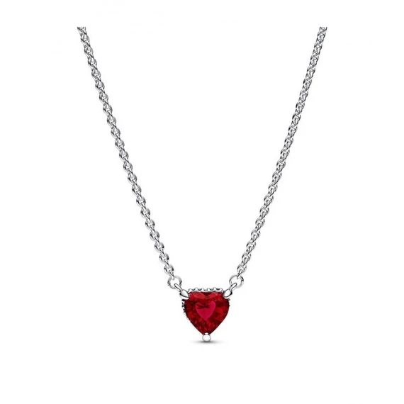 Pandora  - Szikrázó szív medál collier nyaklánc - 392542C01-45