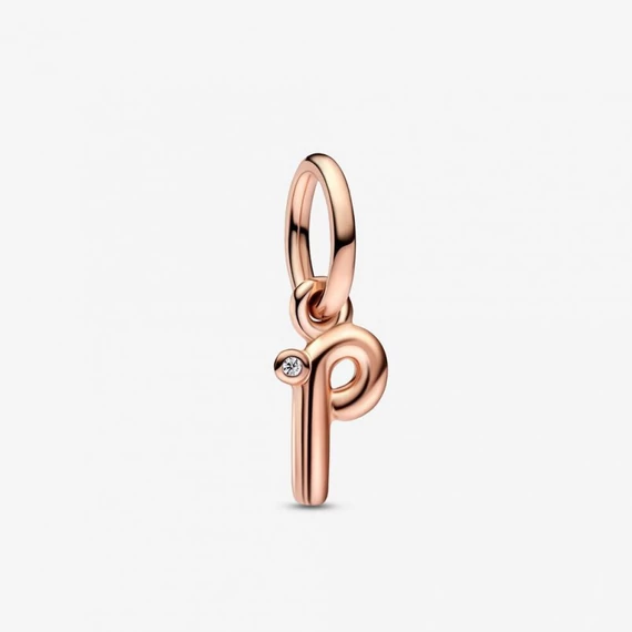 Pandora  - P betű függő charm - 782461C01