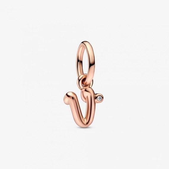 Pandora  - V betű függő charm - 782480C01