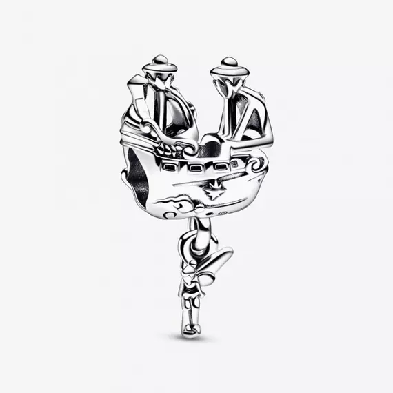 Pandora  - Disney Csingiling és Hook kapitány kalózhajója charm - 792521C00