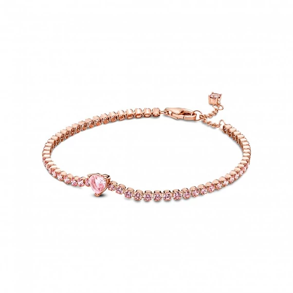 Pandora  - Szikrázó szív teniszkarkötő - 580041C01-16