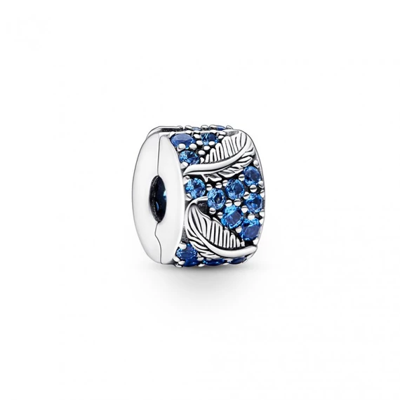 Pandora  - Ívelt tollpihe és pavé klip charm - 792552C01