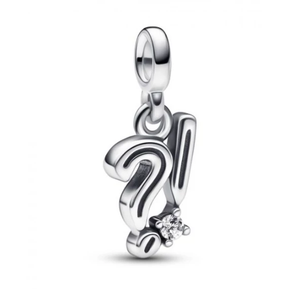 Pandora  - ME kérdő és felkiáltójel mini függő charm - 792265C01