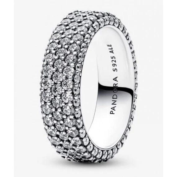 Pandora  - Timeless Pavé háromsoros gyűrű - 192634C01-56