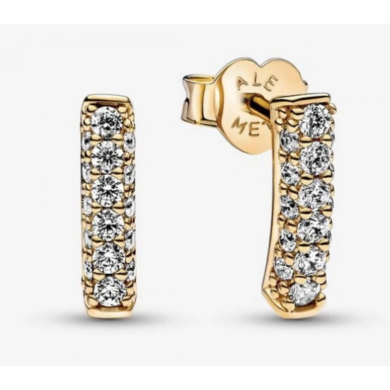 Pandora  - Timeless egysoros pavé gombfülbevaló - 262626C01