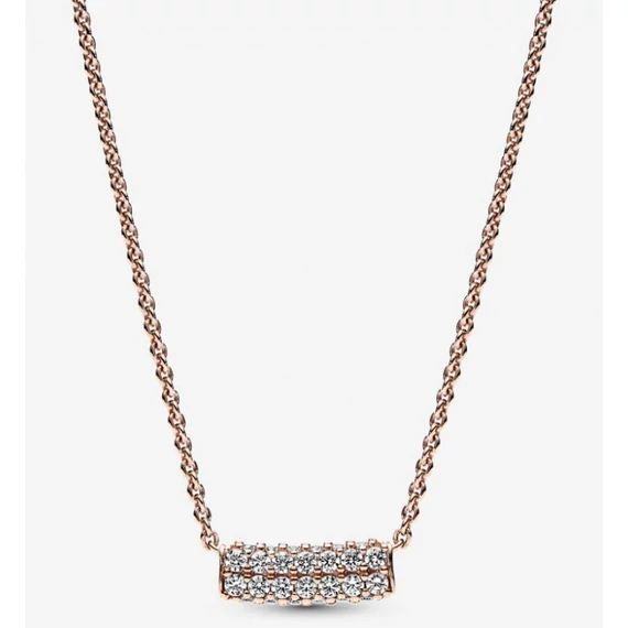 Pandora  - Timeless Pavé duplasoros rúd collier nyaklánc - 382621C01-45