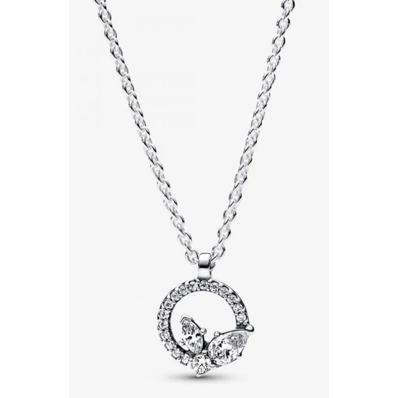 Pandora  - Szikrázó herbárium karika és csokor medálos nyaklánc - 392620C01-45