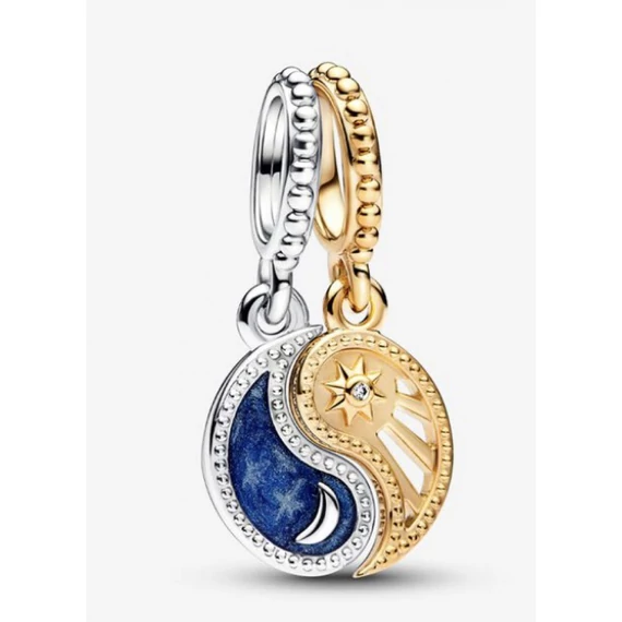 Pandora  - KÉTTÓNUSÚ NAP ÉS HOLD FÜGGŐ CHARM - 762678C01