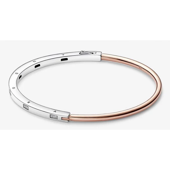 Pandora  - Signature kéttónusú I-D pavé karperec - 582740C01-1