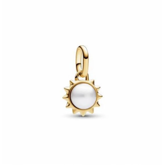 Pandora  - ME édesvízben tenyésztett gyöngyös nap mini függő charm - 763035C01