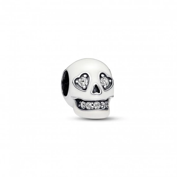 Pandora  - Foszforeszkáló szikrázó koponya charm - 792811C01
