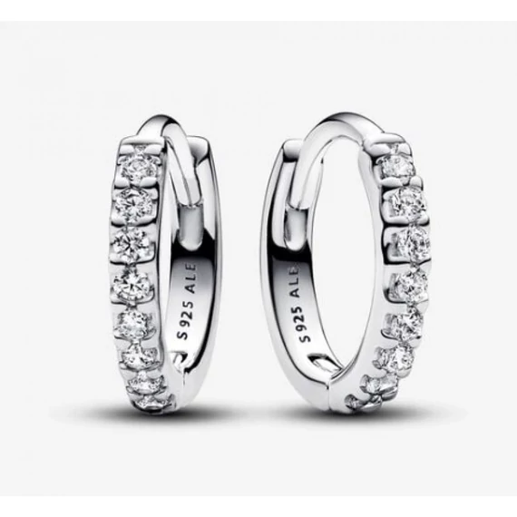 Pandora  - Szikrázó karika-fülbevaló - 293015C01