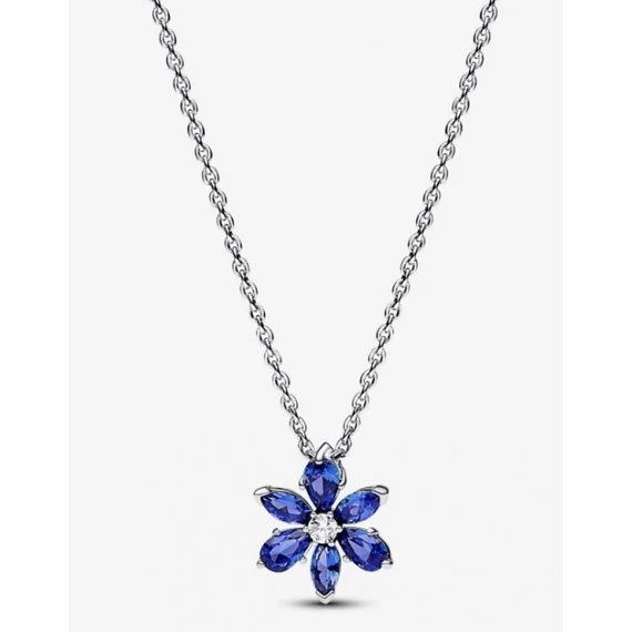 Pandora  - Szikrázó kék herbárium medálos nyaklánc - 392387C02-45