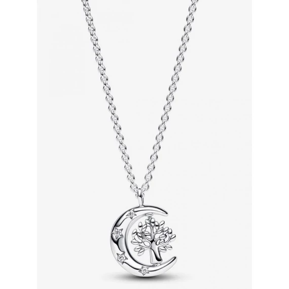Pandora  - Hold és forgó életfa medálos nyaklánc - 392992C01-50