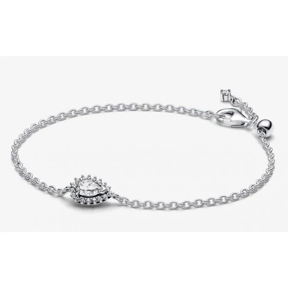 Pandora  - Szikrázó körte glória láncos karkötő - 593001C01-20
