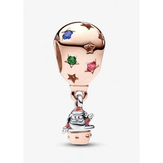 Pandora  - Kéttónusú Mikulás hőlégballon charm - 782976C01