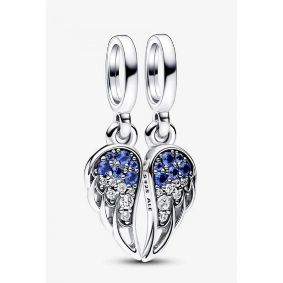 Pandora  - Szikrázó osztott angyalszárny függő charm - 792821C01