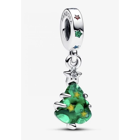 Pandora  - Szikrázó karácsonyfa függő charm - 792983C01