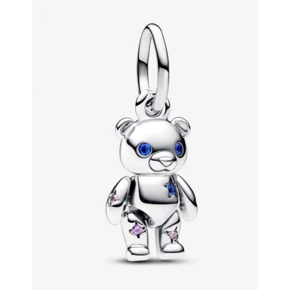 Pandora  - Mozgatható teddy mackó függő charm - 792986C01